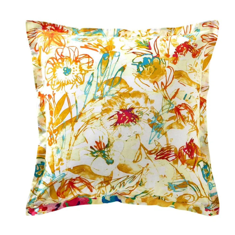 Becquet Linge de lit à fleurs et multicolore - CRÉATION< Housse De Couette|Linge De Lit Fantaisie, Linge De Lit Brodé