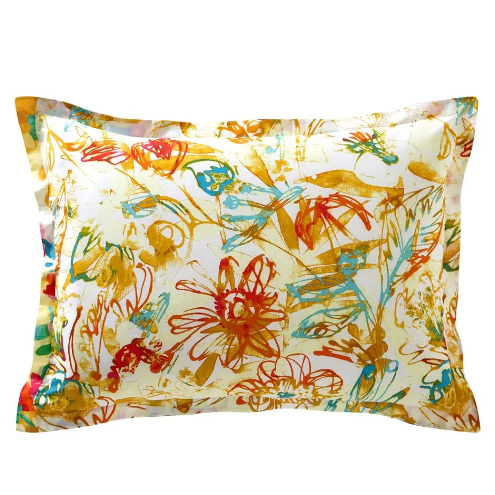 Becquet Linge de lit à fleurs et multicolore - CRÉATION< Housse De Couette|Linge De Lit Fantaisie, Linge De Lit Brodé