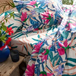 Becquet Linge de lit à fleurs tropicales - CRÉATION< Housse De Couette|Linge De Lit Fantaisie, Linge De Lit Brodé