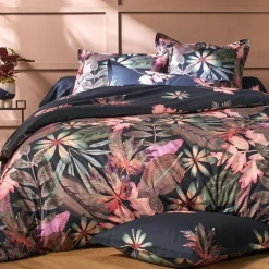 Becquet Linge de lit à grandes fleurs - CRÉATION< Les Matières|Housse De Couette