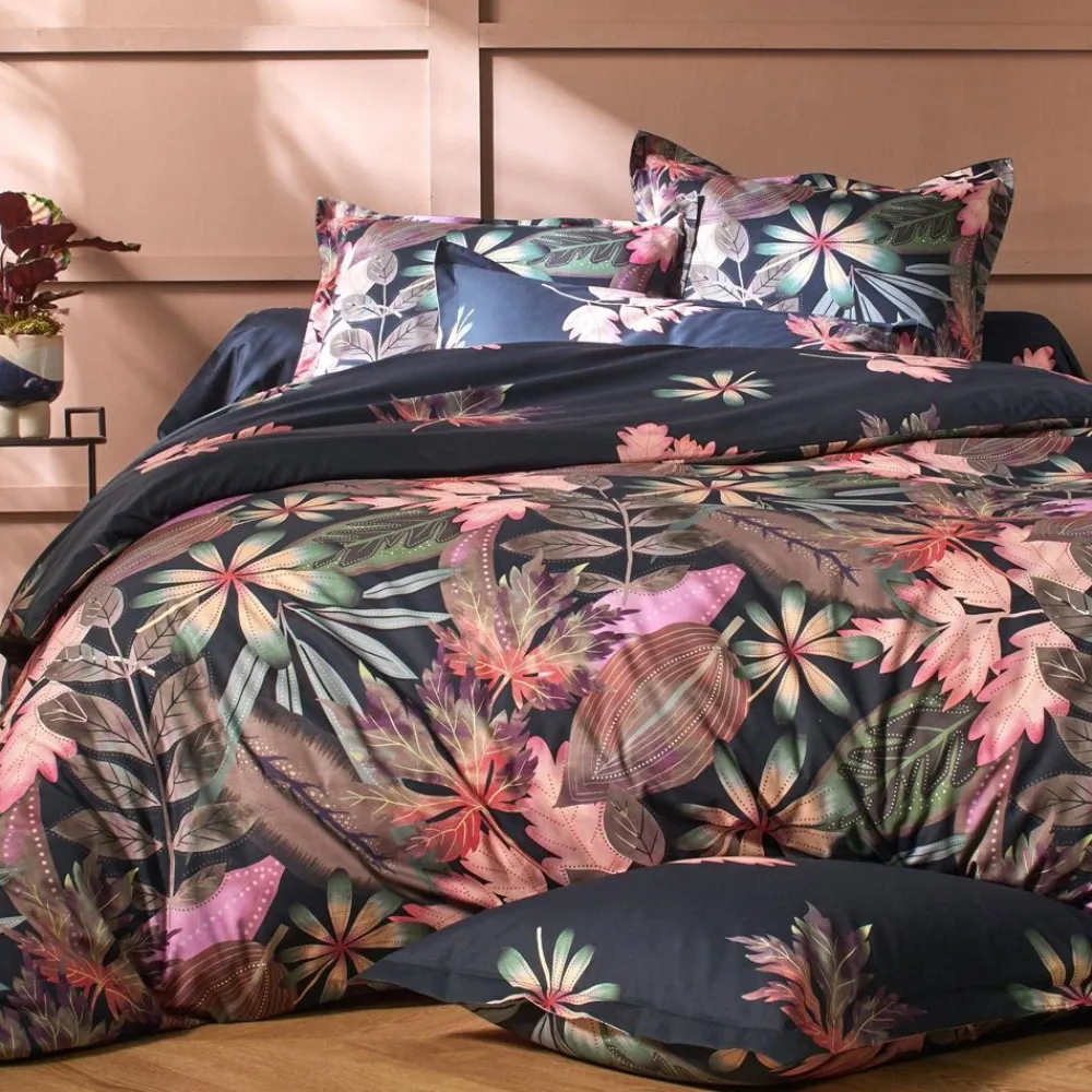Becquet Linge de lit à grandes fleurs - CRÉATION< Les Matières|Housse De Couette