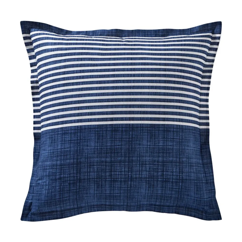Becquet Linge de lit à rayures bleues et blanches - CRÉATION<Enfant Linge De Lit Ado, Housse De Couette|Les Matières