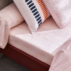 Becquet Linge de lit à rayures colorées - CRÉATION< Les Matières|Housse De Couette