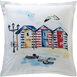 Becquet Linge de lit ambiance bord de mer - CRÉATION< Housse De Couette|Linge De Lit Fantaisie, Linge De Lit Brodé