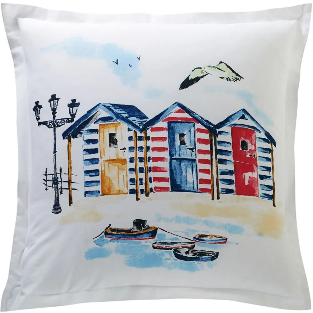 Becquet Linge de lit ambiance bord de mer - CRÉATION< Housse De Couette|Linge De Lit Fantaisie, Linge De Lit Brodé