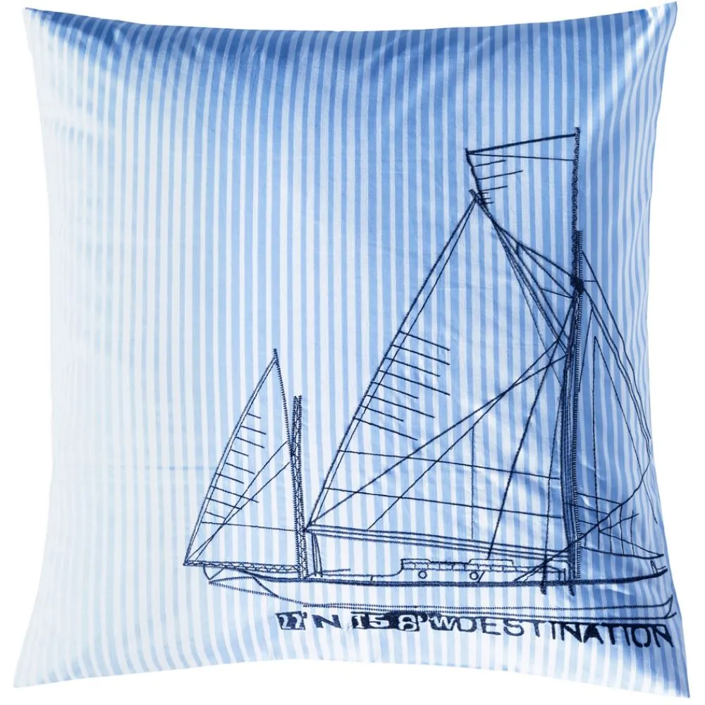 Becquet Linge de lit brodé bateau<Enfant Linge De Lit Ado, Housse De Couette|Housse De Couette