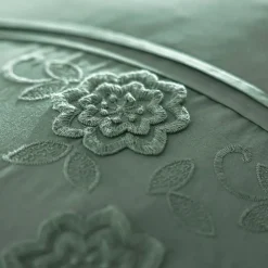 Becquet Linge de lit brodé fleurs - CRÉATION< Les Matières|Housse De Couette