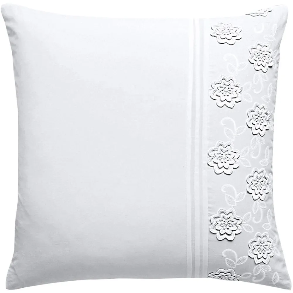 Becquet Linge de lit brodé fleurs - CRÉATION< Les Matières|Housse De Couette