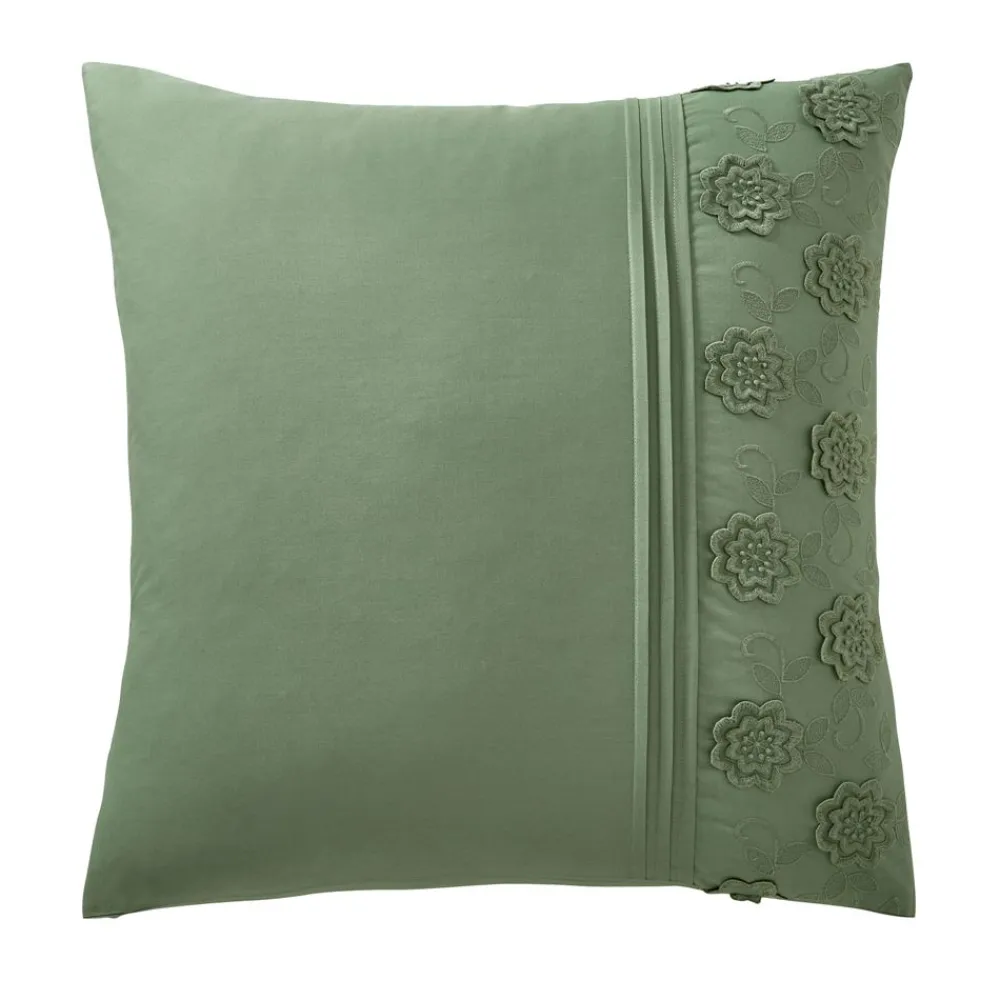 Becquet Linge de lit brodé fleurs - CRÉATION< Les Matières|Housse De Couette