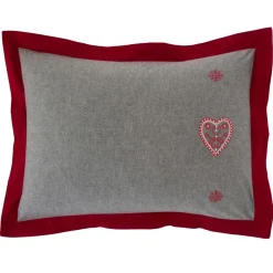 Becquet Linge de lit broderie coeurs, feuilles et flocons - CRÉATION< Housse De Couette|Linge De Lit Fantaisie, Linge De Lit Brodé