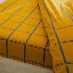 Becquet Linge de lit coton lavé pois et carreaux - CRÉATION< Housse De Couette