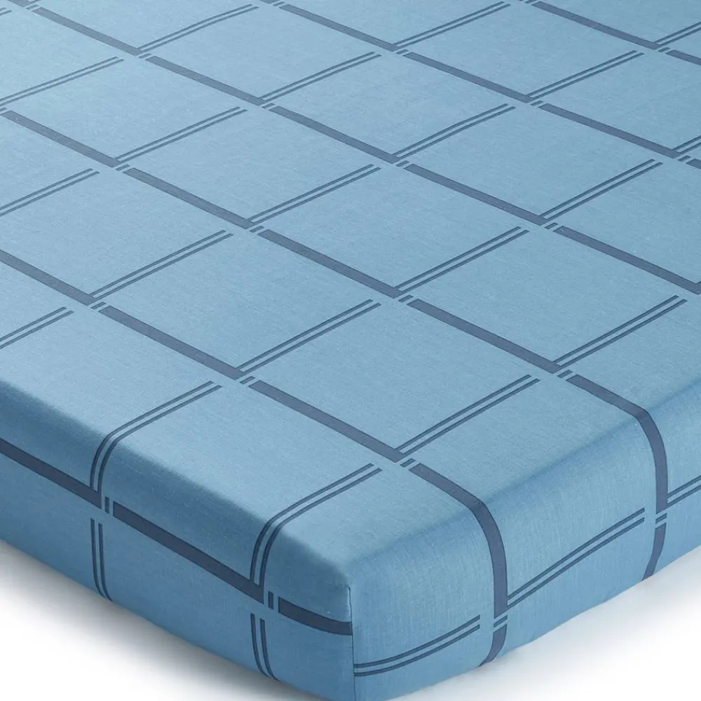Becquet Linge de lit coton lavé pois et carreaux - CRÉATION< Housse De Couette