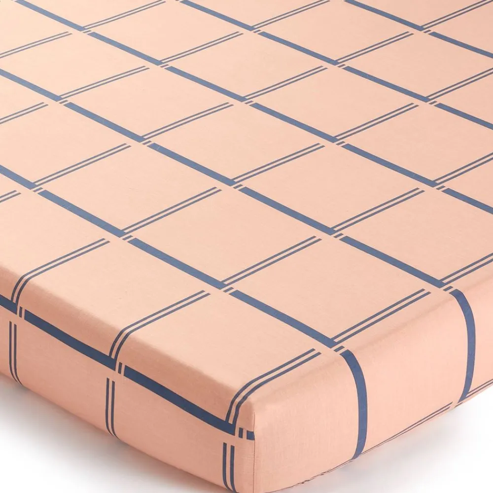 Becquet Linge de lit coton lavé pois et carreaux - CRÉATION< Housse De Couette