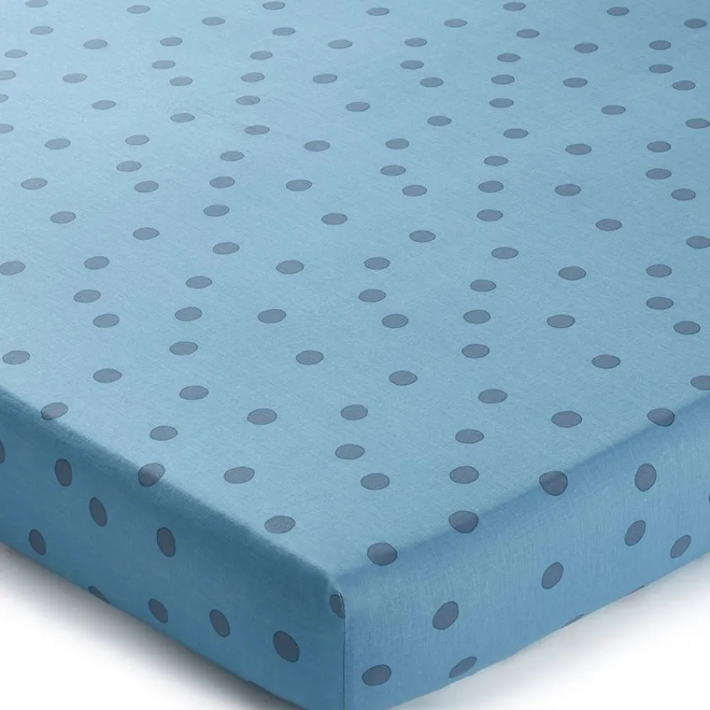 Becquet Linge de lit coton lavé pois et carreaux - CRÉATION<Enfant Univers Des Garçons|Univers Des Filles