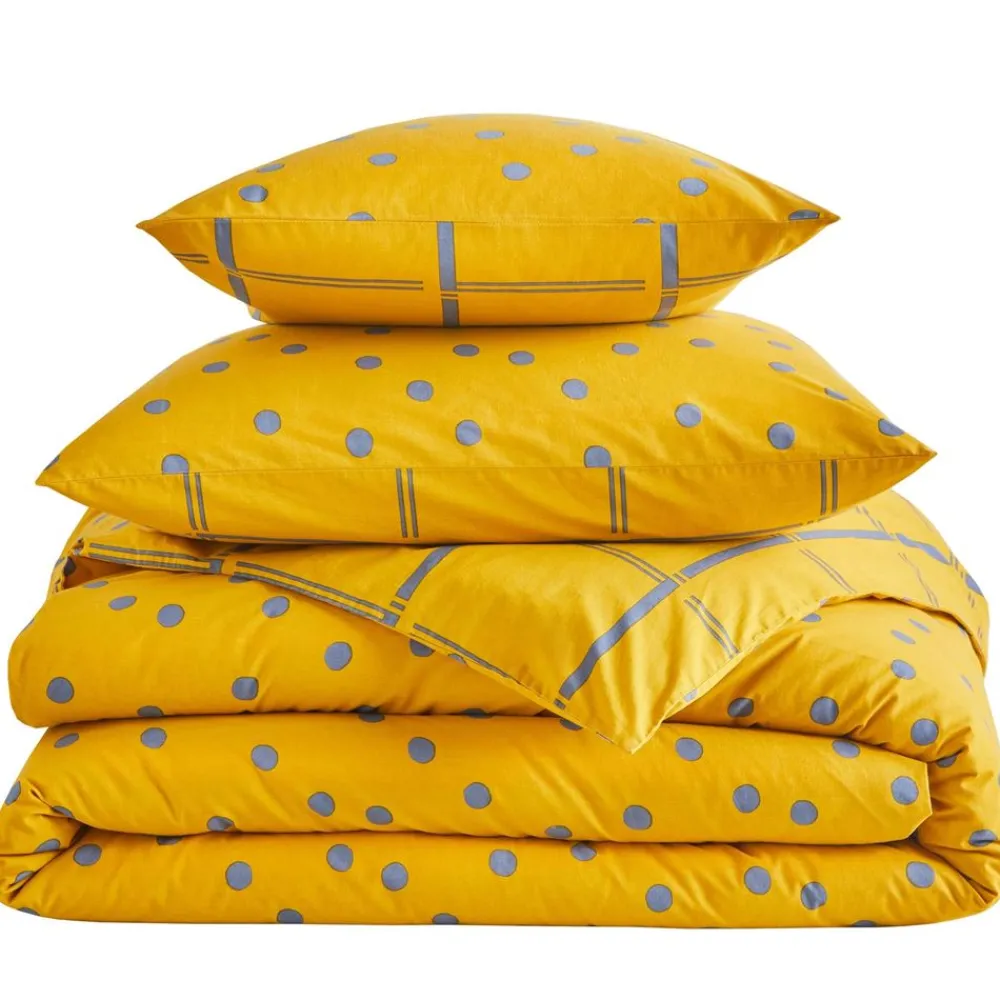 Becquet Linge de lit coton lavé pois et carreaux - CRÉATION<Enfant Univers Des Garçons|Univers Des Filles