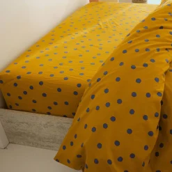Becquet Linge de lit coton lavé pois et carreaux - CRÉATION<Enfant Univers Des Garçons|Univers Des Filles