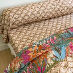 Becquet Linge de lit couleurs d'automne - CRÉATION< Housse De Couette|Linge De Lit Fantaisie, Linge De Lit Brodé