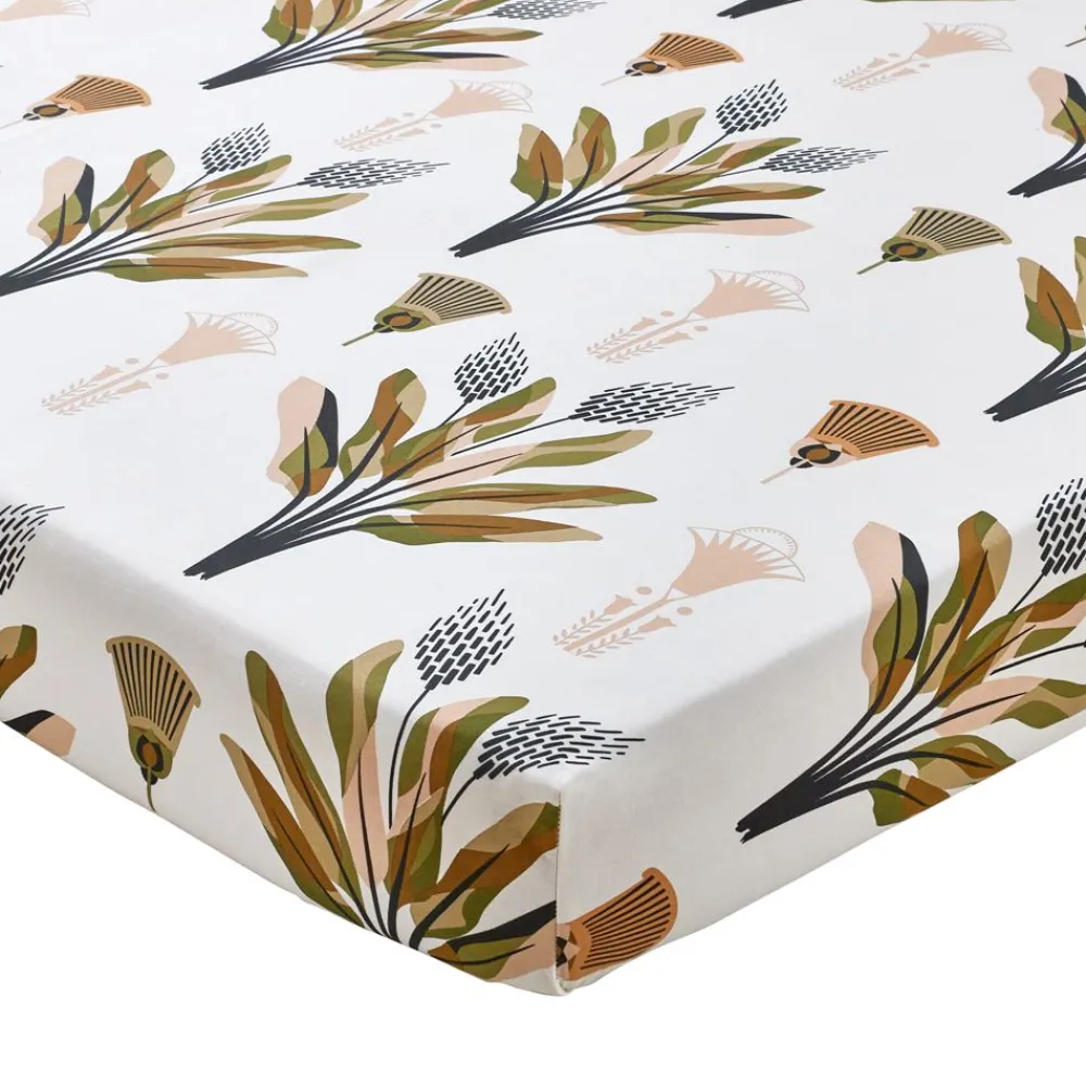 Becquet Linge de lit décor végétal tropical - CRÉATION< Housse De Couette|Linge De Lit Fantaisie, Linge De Lit Brodé