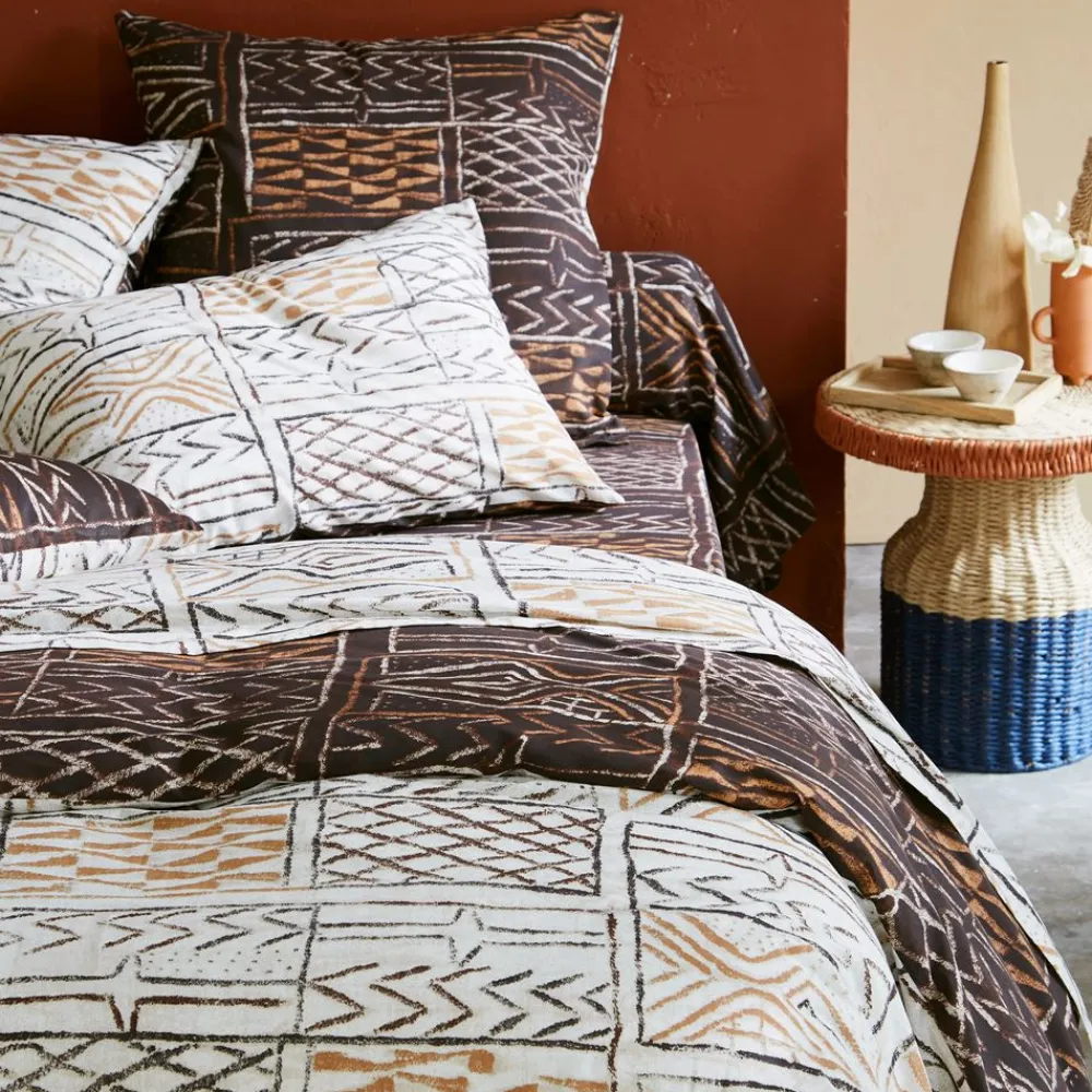 Becquet Linge de lit double face motif africain - CRÉATION< Housse De Couette|Linge De Lit Fantaisie, Linge De Lit Brodé