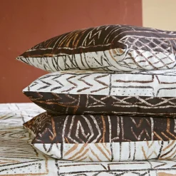 Becquet Linge de lit double face motif africain - CRÉATION< Housse De Couette|Linge De Lit Fantaisie, Linge De Lit Brodé