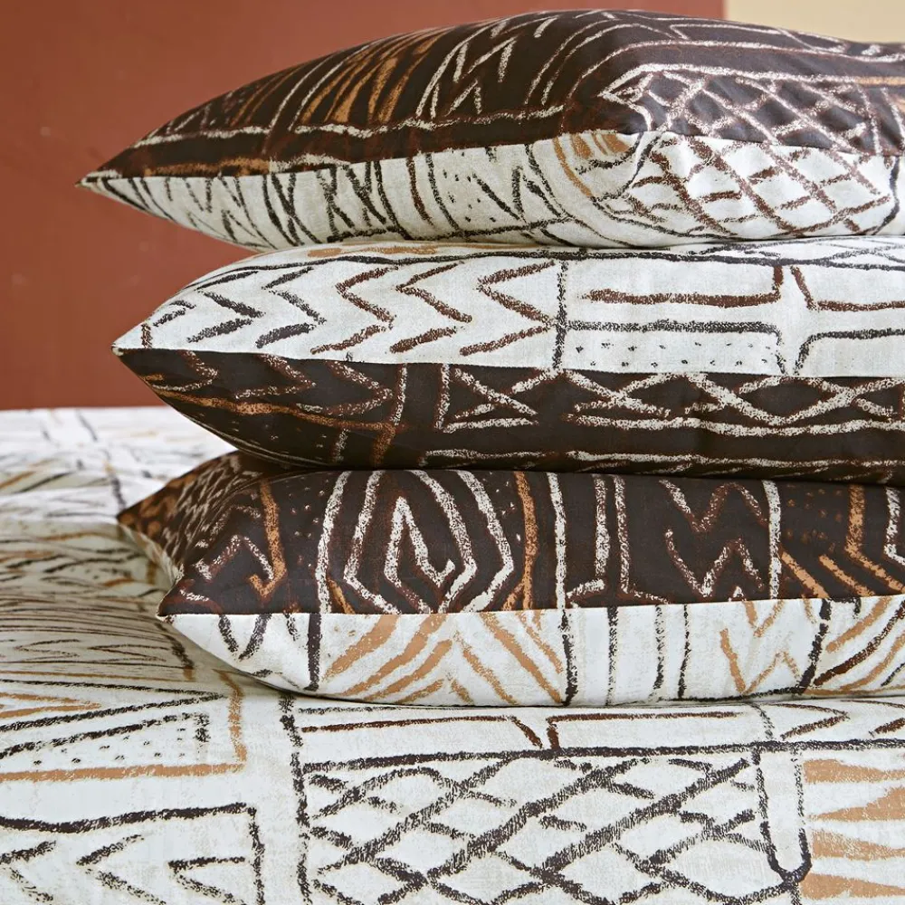 Becquet Linge de lit double face motif africain - CRÉATION< Housse De Couette|Linge De Lit Fantaisie, Linge De Lit Brodé