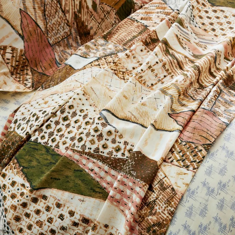 Becquet Linge de lit effet pachwork motifs ethniques - CRÉATION< Housse De Couette|Linge De Lit Fantaisie, Linge De Lit Brodé