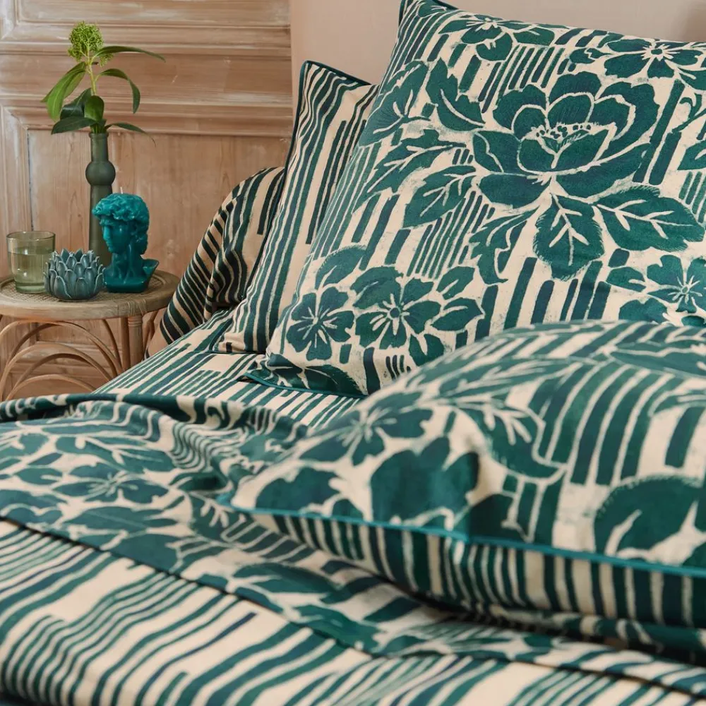 Becquet Linge de lit en coton flammé - CRÉATION< Housse De Couette|Linge De Lit Fantaisie, Linge De Lit Brodé