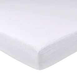 Becquet Linge de lit en double gaze de coton unie - Taie personnalisable< Les Matières