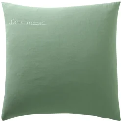 Becquet Linge de lit en double gaze de coton unie - Taie personnalisable< Les Matières