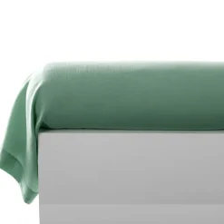 Becquet Linge de lit en double gaze de coton unie - Taie personnalisable< Les Matières