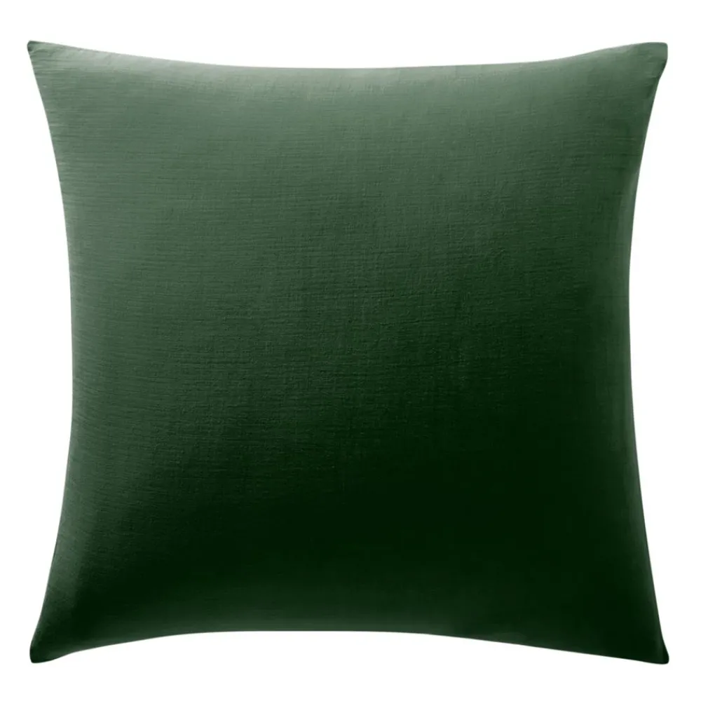 Becquet Linge de lit en double gaze de coton unie - Taie personnalisable< Housse De Couette|Linge De Lit Uni