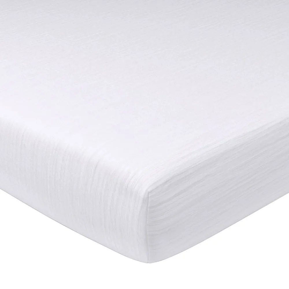 Becquet Linge de lit en double gaze de coton unie - Taie personnalisable< Housse De Couette|Linge De Lit Uni