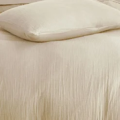 Becquet Linge de lit en double gaze de coton unie - Taie personnalisable< Housse De Couette|Linge De Lit Uni
