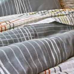 Becquet Linge de lit en flanelle rayures et carreaux - CRÉATION<Enfant Linge De Lit Ado, Housse De Couette|Les Matières