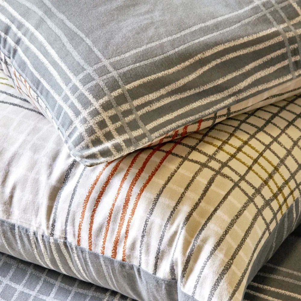 Becquet Linge de lit en flanelle rayures et carreaux - CRÉATION<Enfant Linge De Lit Ado, Housse De Couette|Les Matières