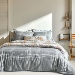 Becquet Linge de lit en flanelle rayures et carreaux - CRÉATION<Enfant Linge De Lit Ado, Housse De Couette|Les Matières