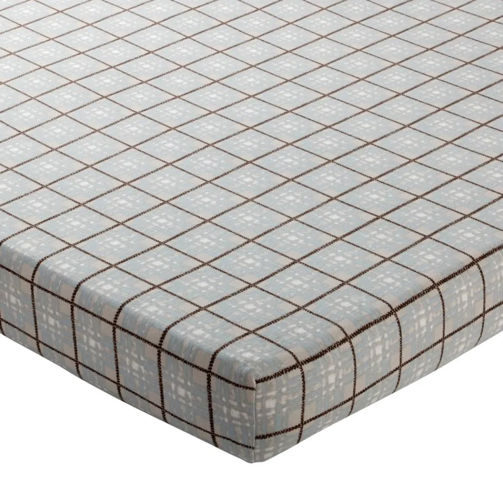 Becquet Linge de lit en flanelle motif fleurs d'edelweiss - CRÉATION< Les Matières|Housse De Couette