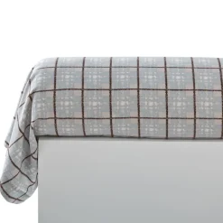 Becquet Linge de lit en flanelle motif fleurs d'edelweiss - CRÉATION< Les Matières|Housse De Couette