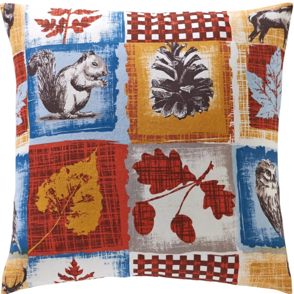 Becquet Linge de lit en flanelle patchwork motif animaux de la forêt - CRÉATION<Enfant Linge De Lit Ado, Housse De Couette|Housse De Couette