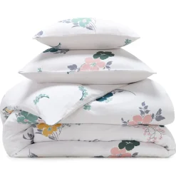 Becquet Linge de lit en gaze de coton à fleurs - CRÉATION< Housse De Couette|Linge De Lit Fantaisie, Linge De Lit Brodé