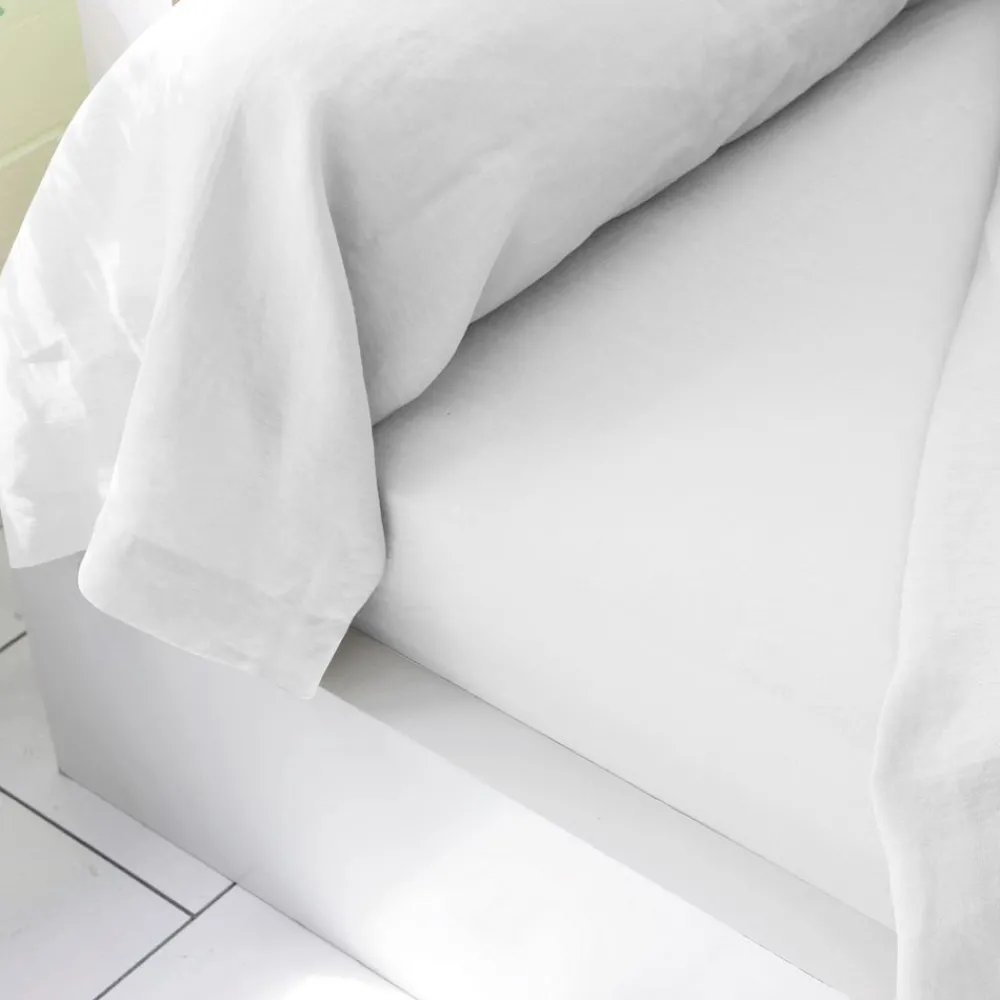 Becquet Linge de lit en lin lavé uni Lauréat< Les Matières|Linge De Lit Uni