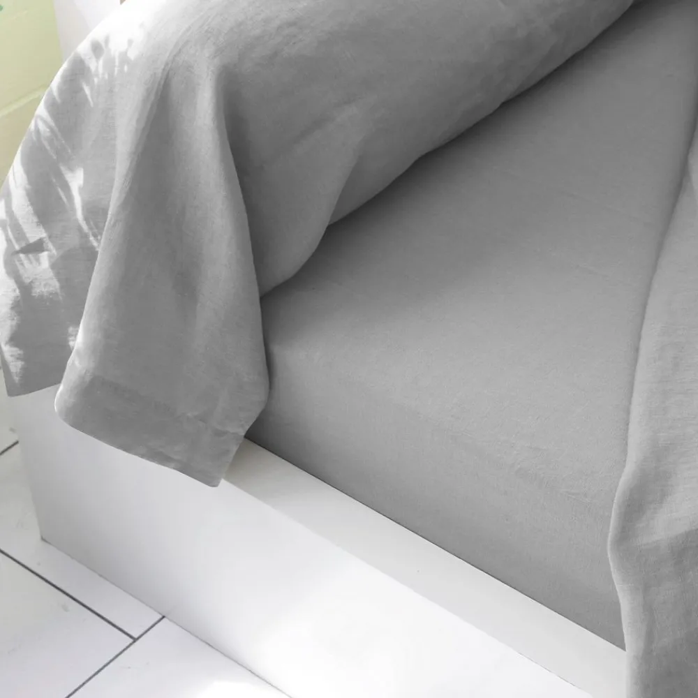 Becquet Linge de lit en lin lavé uni Lauréat< Les Matières|Linge De Lit Uni