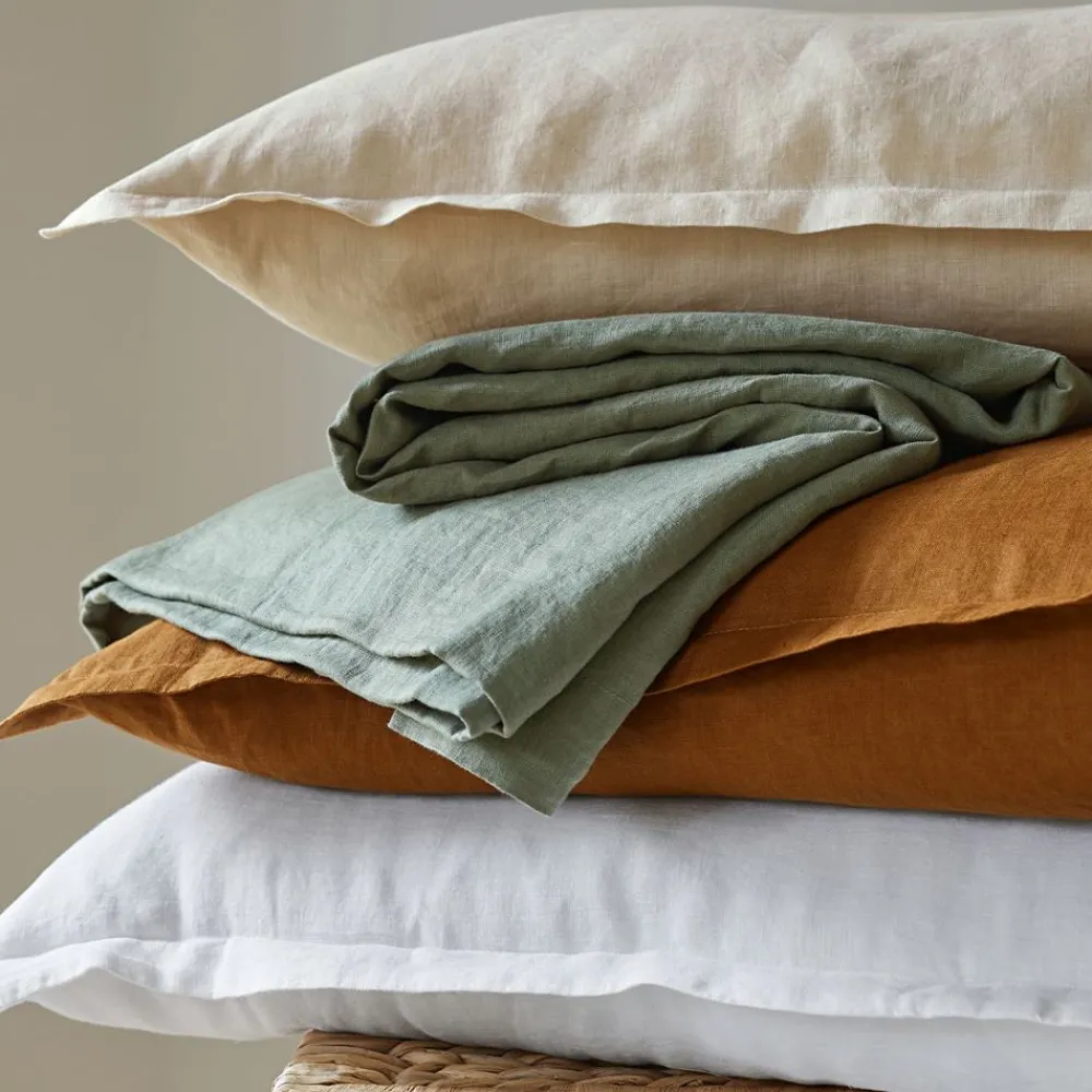 Becquet Linge de lit en lin lavé uni Lauréat< Housse De Couette