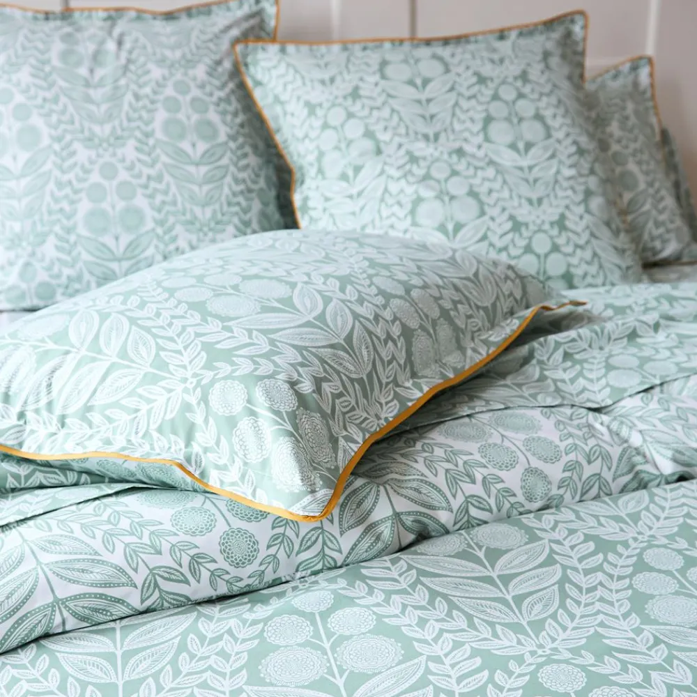 Becquet Linge de lit en percale fleurs ornementales - CRÉATION< Housse De Couette|Linge De Lit Fantaisie, Linge De Lit Brodé