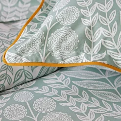 Becquet Linge de lit en percale fleurs ornementales - CRÉATION< Housse De Couette|Linge De Lit Fantaisie, Linge De Lit Brodé