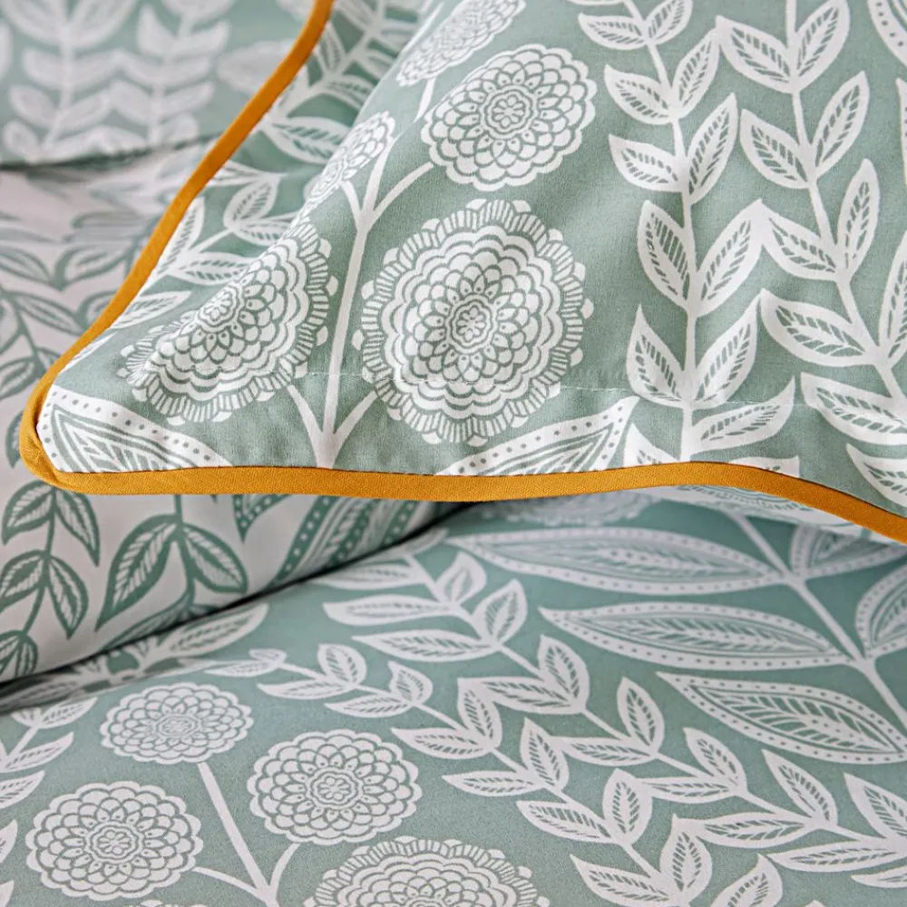 Becquet Linge de lit en percale fleurs ornementales - CRÉATION< Housse De Couette|Linge De Lit Fantaisie, Linge De Lit Brodé