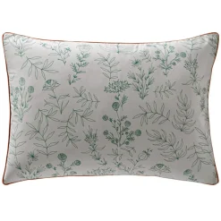 Becquet Linge de lit en percale motif végétal - CRÉATION< Housse De Couette|Linge De Lit Fantaisie, Linge De Lit Brodé