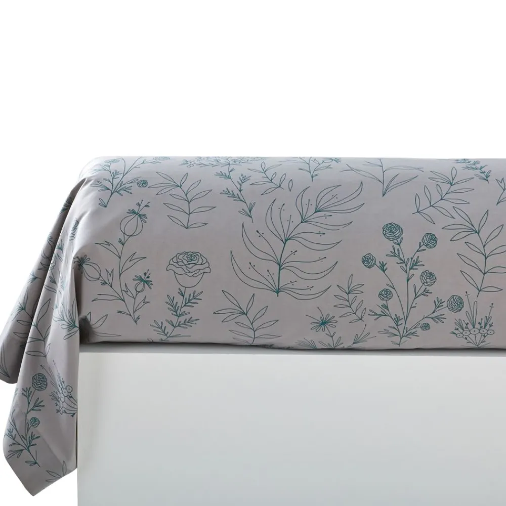 Becquet Linge de lit en percale motif végétal - CRÉATION< Housse De Couette|Linge De Lit Fantaisie, Linge De Lit Brodé