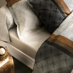 Becquet Linge de lit en satin de coton rayures de motifs< Les Matières|Housse De Couette