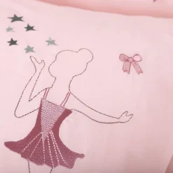 Becquet Linge de lit enfant brodé danseuse étoile< Housse De Couette